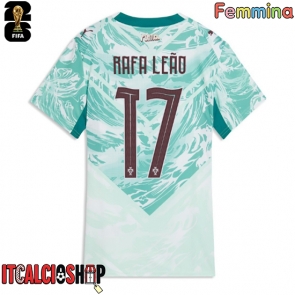 Portogallo Rafael Leao #17 Seconda Maglia Femmina Mondiali 2026 Manica Corta